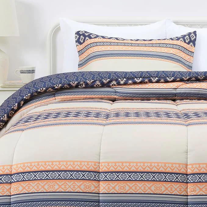 Functional Amazon Basics Lightweight Microfiber Comforter Set 2-Piece Twin Twin XL Gray Geometrics Next-Generation