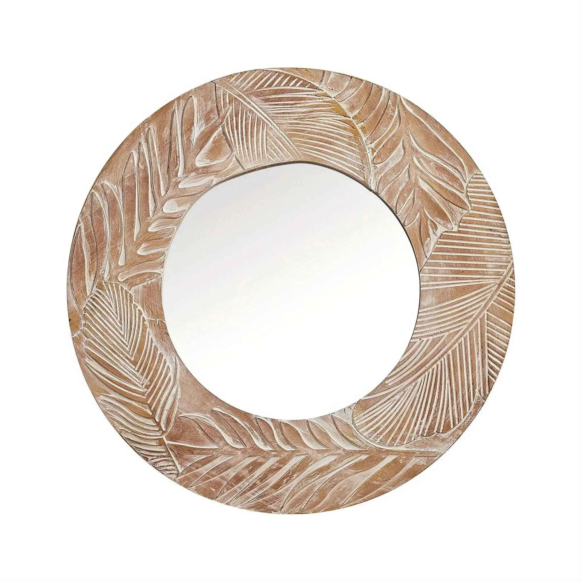 Smart Vanity Mirror – Rustic Wood 28in Advanced