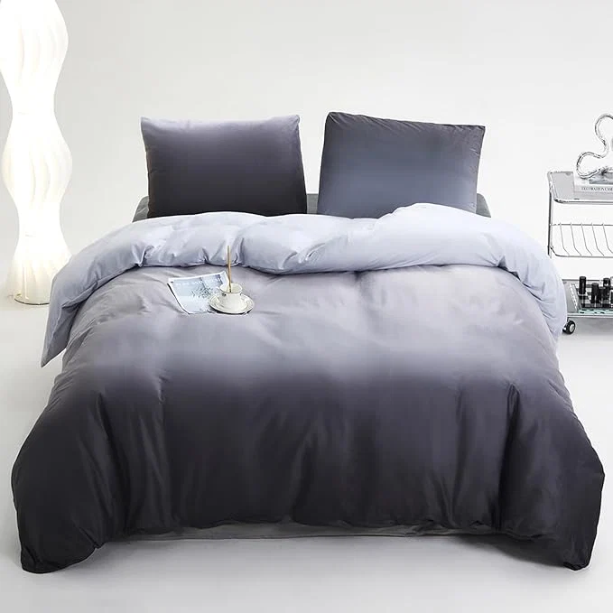 Specialty Cottonight Velvet Comforter King Fluffy Dark Grey Flannel Bedding Set Women Men Thick Warm Winter Blanket Quilts Sherpa Micromink White Grey Modern Chic Plush Fashion Bedding King Enhanced