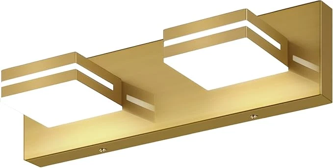 Versatile SineRise LED Modern Bathroom Vanity Light Fixtures Brass Modern Acrylic Long-Lasting