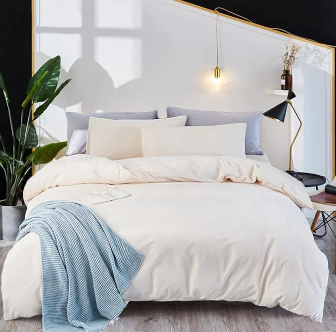 Selected Houseri Bedding Set Queen White Velvet 3Pcs Fluffy Sherpa Comforter amp Pillow Sham Winter Spring Fall High-End