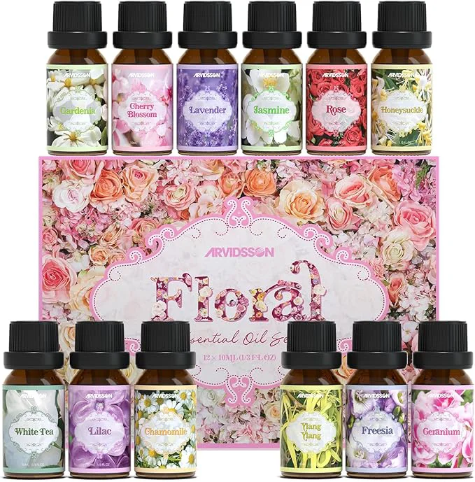 Detailed Floral Essential Oils Set ARVIDSSON Natural Flower Essential Oil Next-Generation