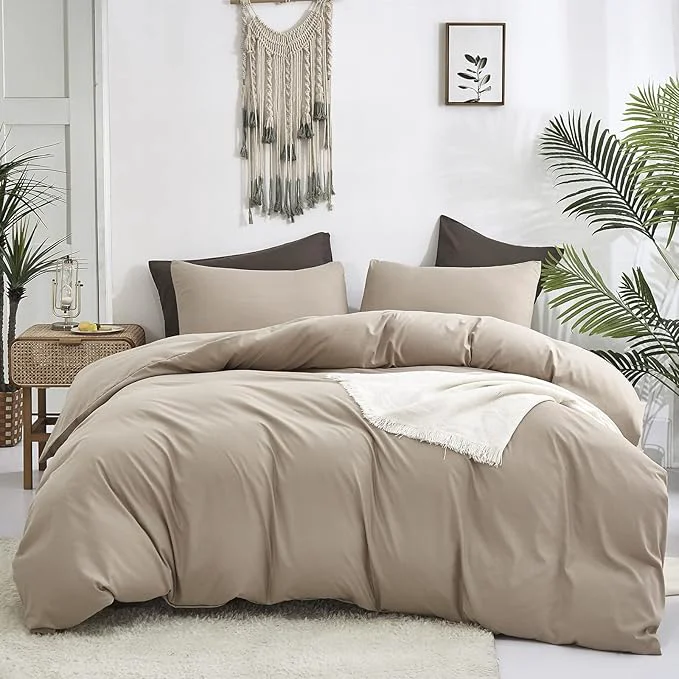 Convenient Cream Coffee Comforter Set Queen Khaki Bedding Comforter Set Full Dark Champagne Solid Blanket Quilts Cream Khaki Modern Soft Breathable Taupe 3 Piece Light Coffee Bedding Set For Queen Bed Efficient