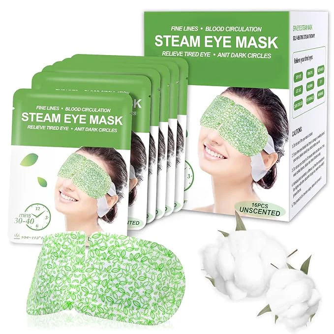 Premium 16 Packs Steam Eye Masks for Dry Eyes Self Heating Warm Compress for Eyes Selected