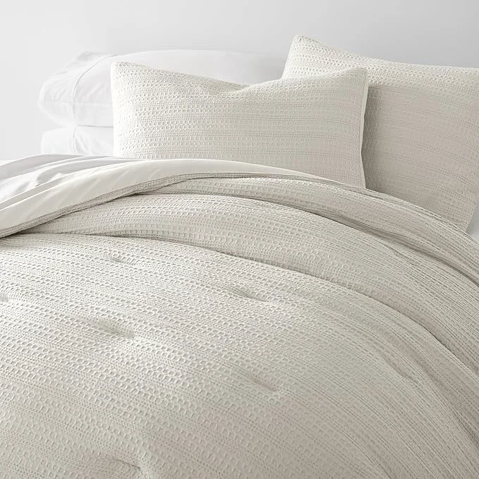 Fast Linen Market Queen Comforter Set 3 Piece – Bring Luxury Home with Our Soft and Lightweight Down Comforters Queen Size – This Queen Bed Set Includes Your Comforter and 2 Pillow Shams Organic