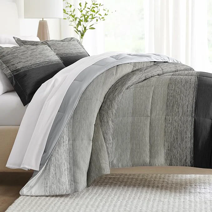 Consistent Linen Market Reversible King Size Comforter Set 3 Piece – Bring Luxury Home with Our Soft and Lightweight Down Comforter King Set – This Includes Your King Comforter and 2 Pillow Shams Exclusive