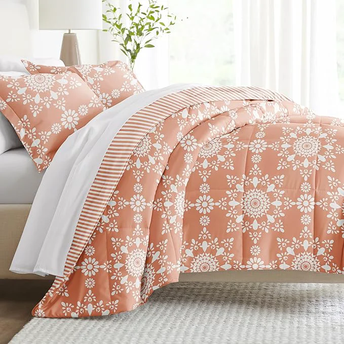 Premium Linen Market Reversible Twin Size Comforter Set 2 Piece – Bring Luxury Home with Our Soft and Lightweight Down Comforter Twin Set – This Includes Your Twin Comforter and 1 Pillow Sham Relaxed