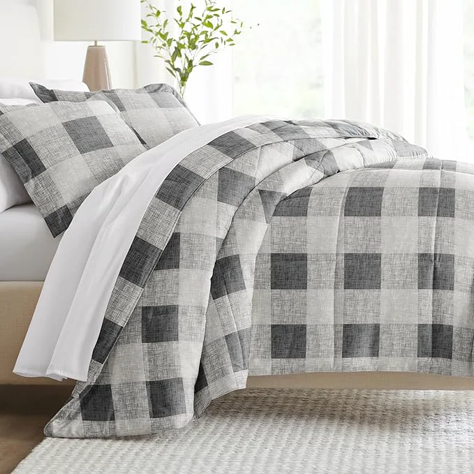 Environmentally Friendly Linen Market Queen Comforter Set 3 Piece – Bring Luxury Home with Our Soft and Lightweight Down Comforters Queen Size – This Queen Bed Set Includes Your Comforter and 2 Pillow Shams Detailed