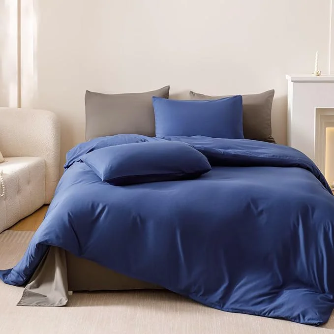 Contemporary Cottonight Royal Blue Twin Bright Blue Bedding Set 3 Pieces Modern Comforter Fluffy Soft Bedding Set Kids Teens Twin Comforter with 2 Pillowcases Verified