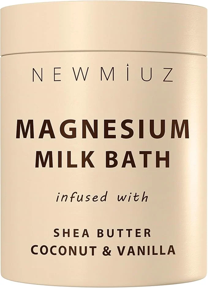 Casual Creamy Magnesium Milk Bath Soak Powder Moisturize Soften Skin Coconut Vanilla Authentic