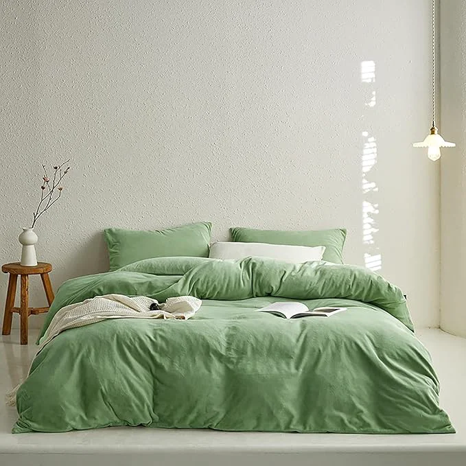 Specialty Cottonight Sage Velvet Comforter Set Full Light Green Fluffy Flannel Bedding Set Winter Plush Blanket Quilts Soft Thick Warm Grass Green Comforter Set for Women Men Full Bed Versatile