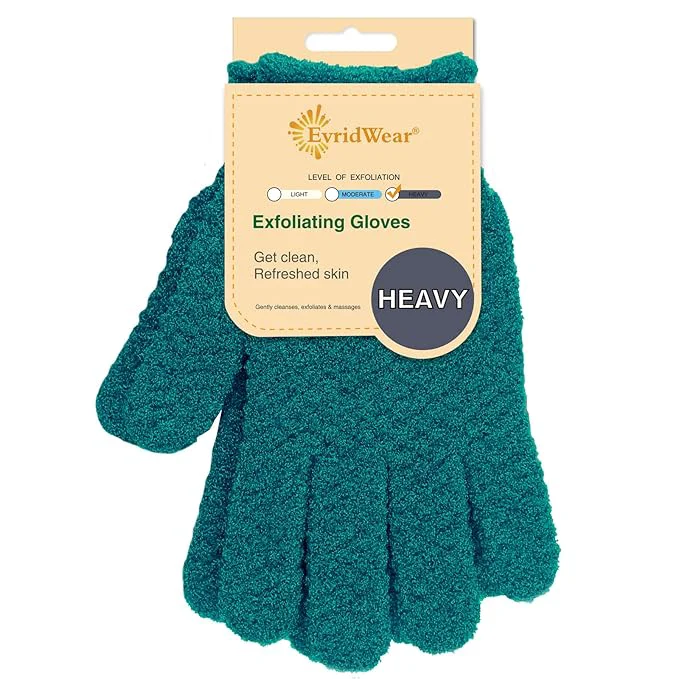 Outstanding Evridwear Exfoliating Dual Texture Bath Gloves Eco-Friendly
