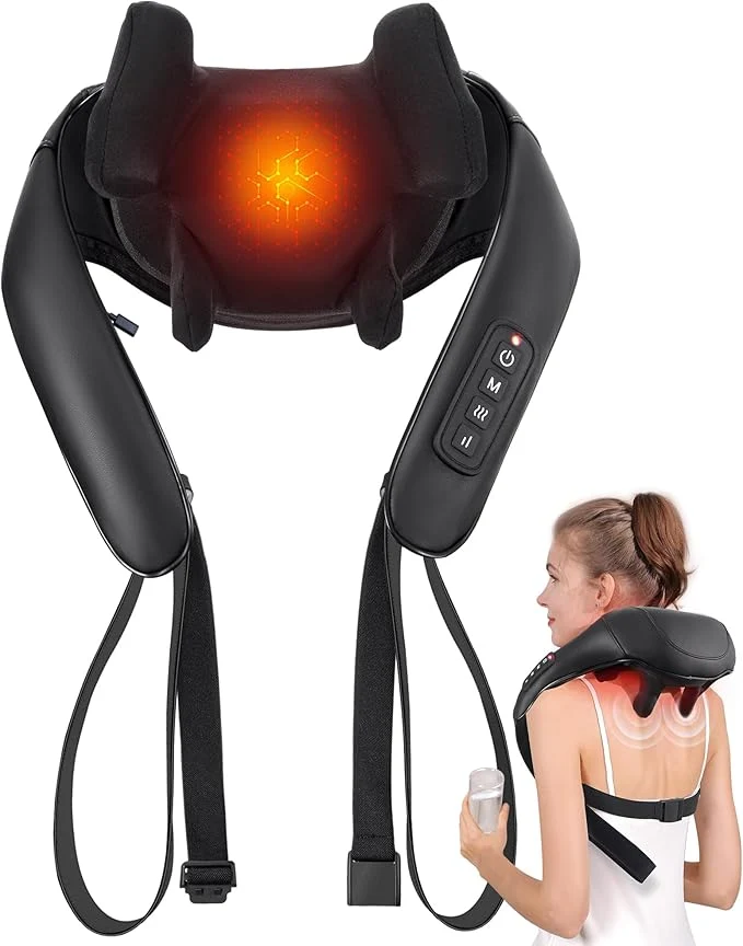 Practical MASGRE Shiatsu Back and Neck Massager Cordless Shoulder Massager Relaxed