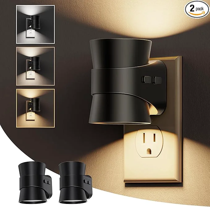 Healthy L LOHAS LED Night Lights Plug into Wall Dimmable Night Light 2pack 3CCT Verified