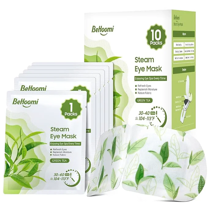 Flexible BeHoomi Steam Eye Mask Self Heating Disposable SPA Warm Compress User-Friendly