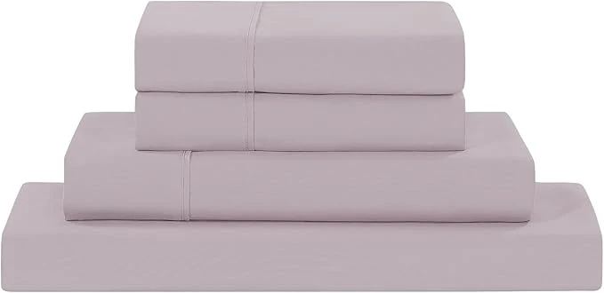 Convenient Modern Threads Soft Microfiber Solid Sheets – Luxurious Microfiber Bed Sheets – Includes Flat Sheet Fitted Sheet with Deep Pockets amp Pillowcases Dusty Mauve Twin Elite