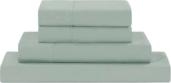 Specialty Modern Threads Soft Microfiber Solid Sheets – Luxurious Microfiber Bed Sheets – Includes Flat Sheet Fitted Sheet with Deep Pockets amp Pillowcases Smoke Queen Elite