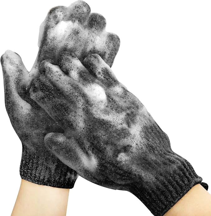 Natural MIG4U Shower Exfoliating Scrub Gloves Bathing Gloves Body Wash Dead Skin Relaxed