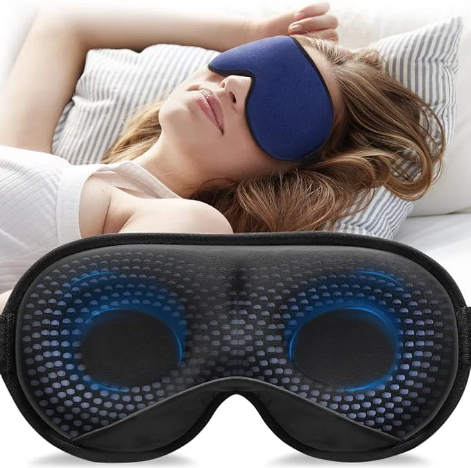 Comfortable YFONG Weighted Sleep Mask Women Men 3D Eye Mask Blocking Lights Sleeping Mask Proven