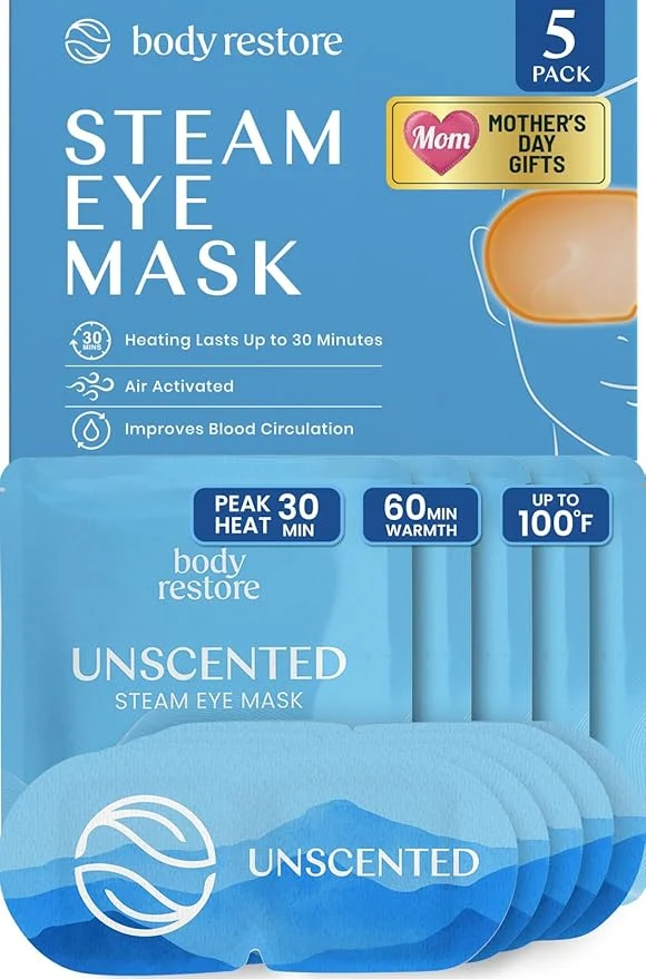 Premium Material Body Restore Heated Eye Mask for Dry Eyes 5 Pack – Mothers Day Gifts for Mom Superior