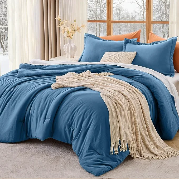 High-Grade MUXHOMO Queen Comforter Set All Season Ultra Soft Down Bedding – 3 Piece Lightweight Bed Set Includes 1 Comforter 90 quot x90 quot and 2 Pillow Shams 20 quot x26 quot Teal Practical