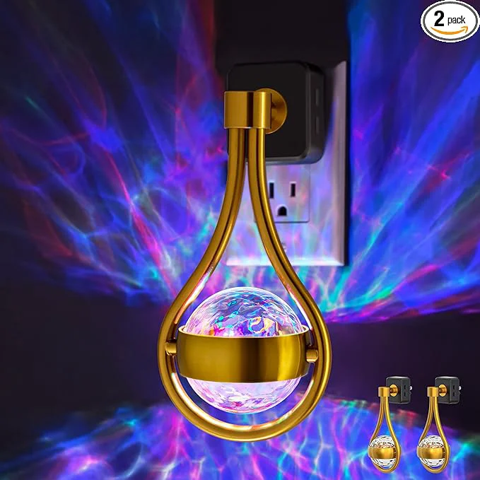 Prestigious Briignite RGB Night Lights Plug into Wall Color Changing Nightlight Organic