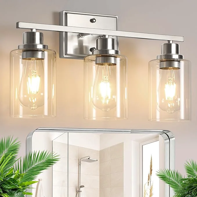 Official Unicozin 3 Light Bathroom Light Fixtures Modern Vanity Lights Over Mirror Refined