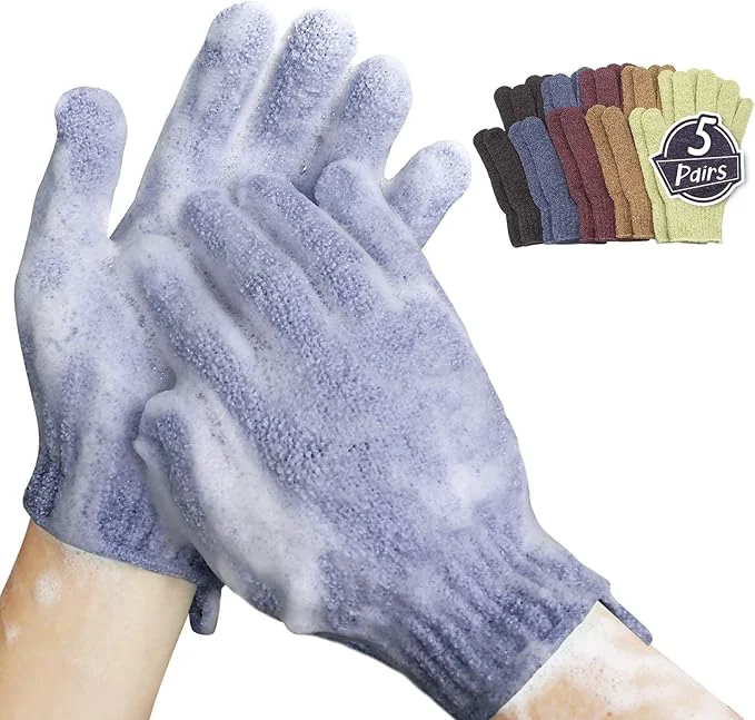 Authentic MIG4U Shower Exfoliating Scrub Gloves Bathing Gloves Body Wash Dead Skin Reusable