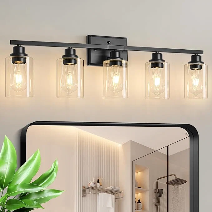 Top-Quality Unicozin Modern Bathroom Light Fixtures 5 Light Vanity Lights Over Mirror Elite