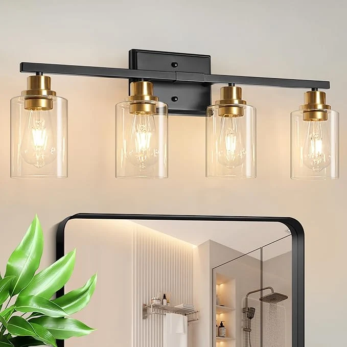 Enhanced Unicozin Modern Bathroom Light Fixtures 4 Light Vanity Lights Over Mirror Flexible