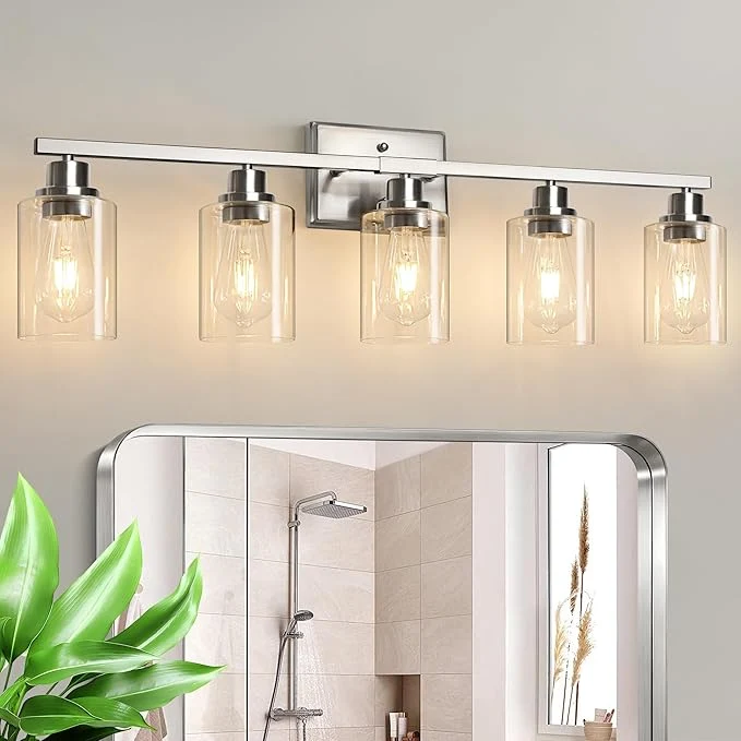 Selected Unicozin Modern Bathroom Light Fixtures 5 Light Vanity Lights Over Mirror Premium Material