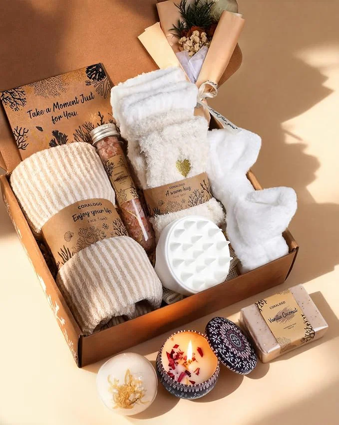 Certified Coralogo Natural Spa Gift Baskets Carefully Designed