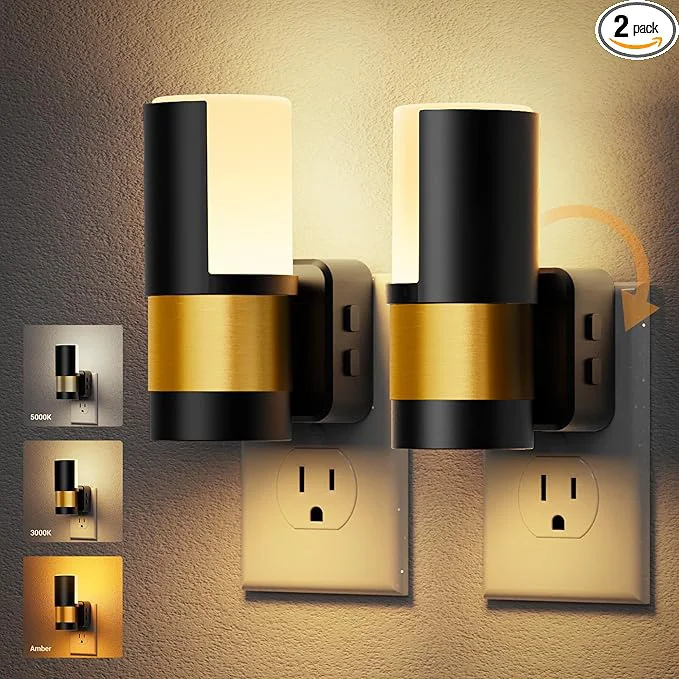 Secure JandCase Plug in Night Light Rotating Night Light Smooth