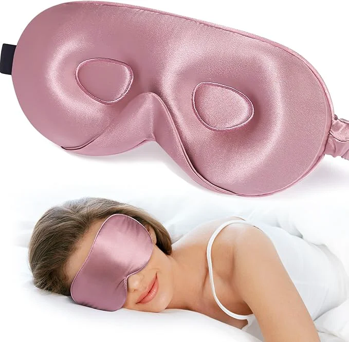 High-End LitBear 22 Momme Mulberry Silk Sleep Mask Solid