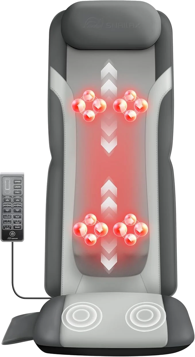 Outstanding Snailax Gifts for Men Women Chair Back Massager for Full Back Pain Relief Deep Durable