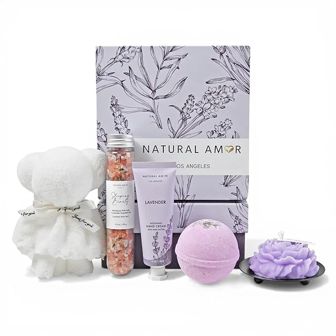 Natural Amor Lavender Spa Gift Set Durable