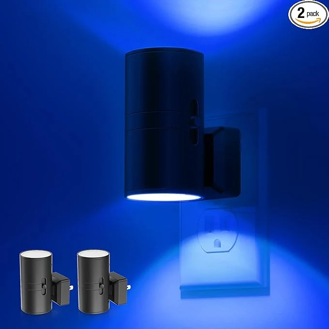 Original L LOHAS LED Blue Night Light Night Lights Plug into Wall Dimmable Nightlight Environmentally Friendly
