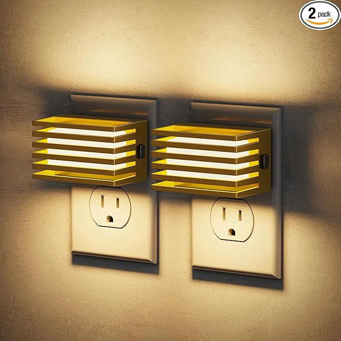 Minimalist JandCase LED Night Light Dimmable Plug in Night Light Adjustable Brightness Organic