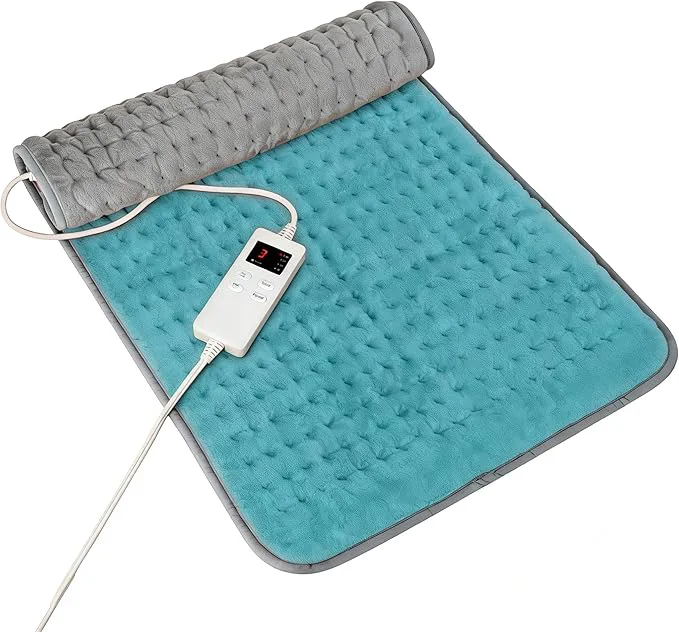 Casual Cyan Heating Pad for Gifts Soothing Heat Therapy for Women Men Refined