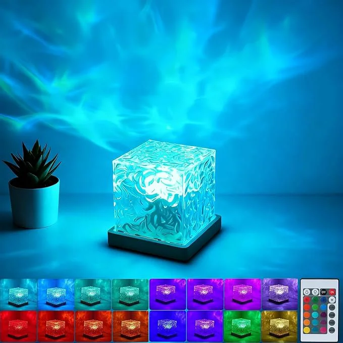 Artisan Aurora Ocean Wave Lights Projector Cordless Rechargeable 16 Colors Changing Durable