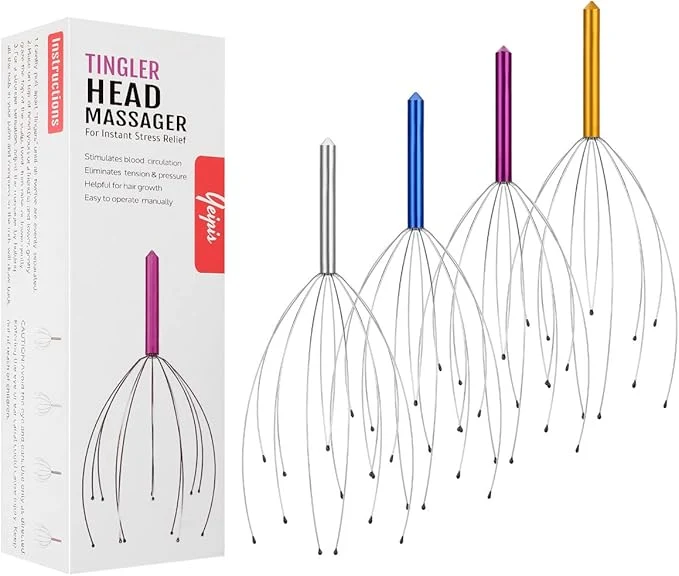 Effective Yeipis 4 Pack Scalp Massagers Handheld Head Massage Tingler Scratcher Next-Generation