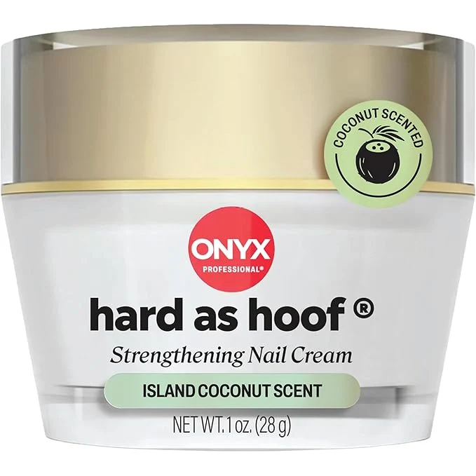 Recyclable Onyx Professional Hard as Hoof Nail Strengthening Cream Island Coconut Scent Elegant