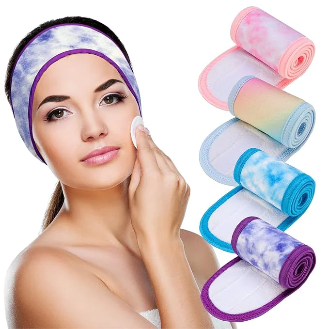 Responsible Denfany Spa Facial Headband 4 Pack Ultra Soft Adjustable Skincare Sophisticated