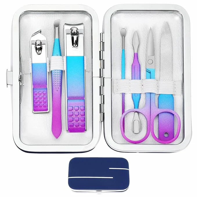 Reusable Manicure Set Nail Clipper Set Women Men Travel Manicure Kit Nail Clipper Kit Lightweight