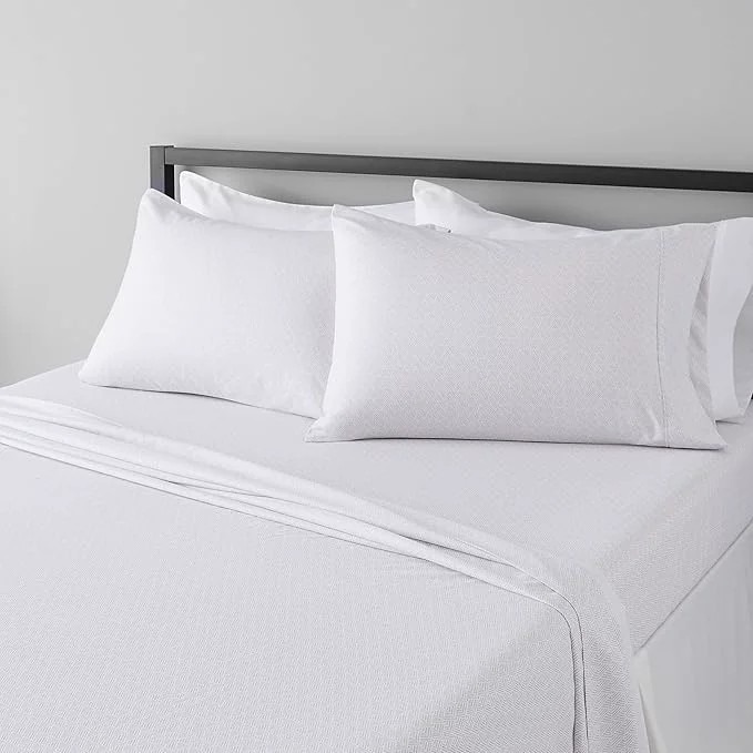 Enhanced Amazon Basics Lightweight Super Soft Wrinkle Wrinkle Resistant Breathable Microfiber 4 Piece Bed Sheet Set With 14-Inch Deep Pockets Full Gray Crosshatch Printed Authentic