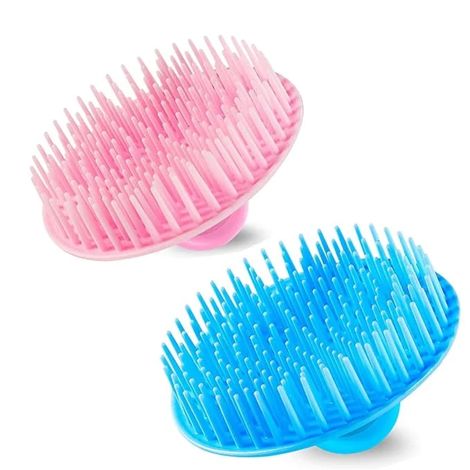 Certified 2Pack Hair Scalp Exfoliator Brush Dandruff Cleaning Brush Flexible Scalp Relaxed