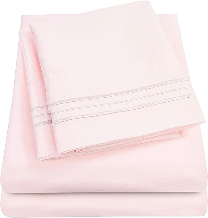Consistent 1500 Supreme Collection Extra Deep Pocket Sheets Set – Luxury Soft Bed Sheets Wrinkle Bedding Over 40 Colors 21 inch Extra Deep Pocket 39 Extra Deep – Cal King Pale Pink Proven