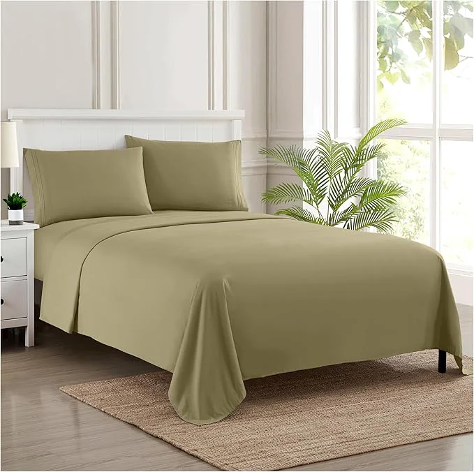 Premium Full Size Sheet Sets – Breathable Luxury Sheets with Full Elastic amp Secure Corner Straps Built In – 1800 Supreme Collection Extra Soft Deep Pocket Bedding Set Sheet Set Full Sage Refined