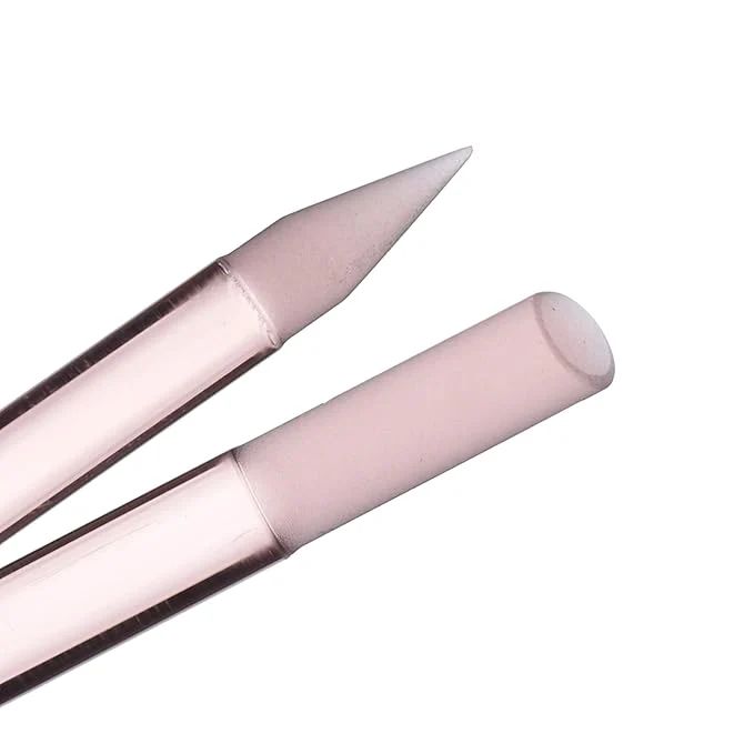 Optimized BONA FIDE BEAUTY Glass Cuticle Pusher 1-Pieces Pink Gentle Czech Manicure Stick Green
