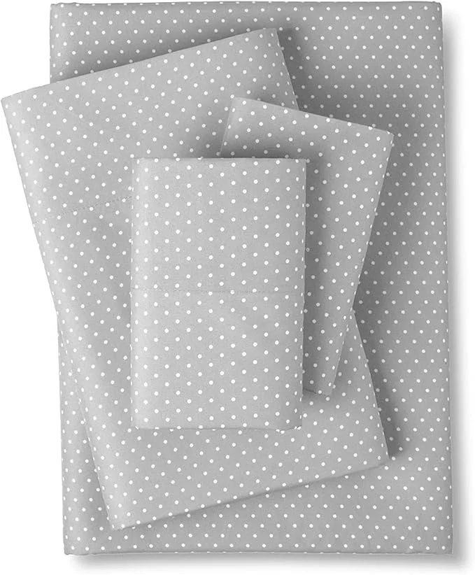 California King Sheet Sets – Breathable Luxury Sheets with Full Elastic amp Secure Corner Straps Built In – 1800 Supreme Collection Cal King Deep Pocket Bedding Sheet Set California King Dot Gray Unique